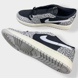 Nike Air Jordan 1 Retro Low OG Black Cement Sail CZ0790-001 Mens size 5/ 6.5 W